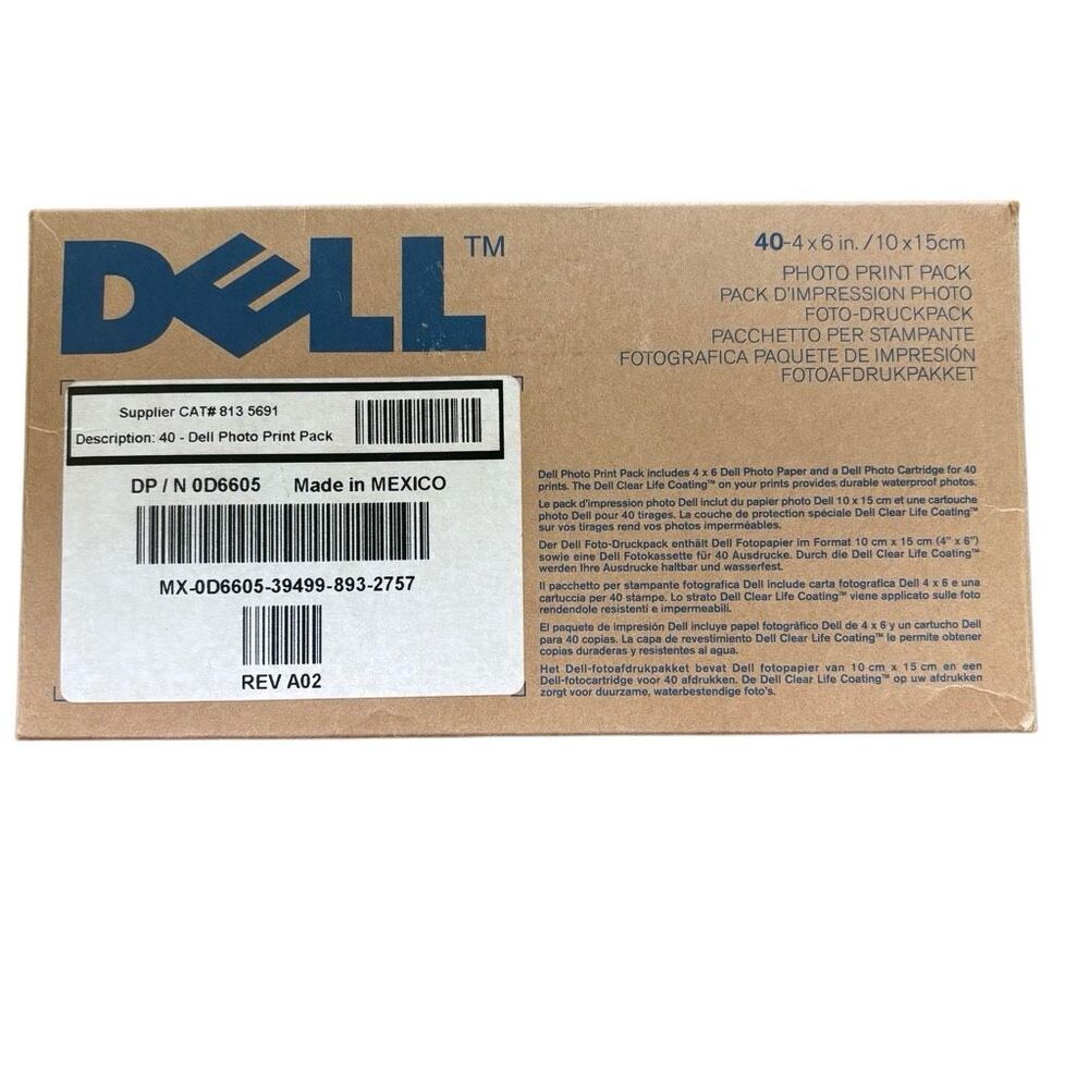 Dell Photo Print Pack D6605 *New*